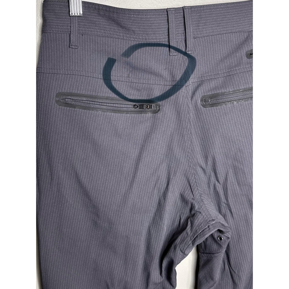 Lululemon Commute Pants Size 30 Men Gray Striped Golf Chino Stretch Athletic ABC - Picture 9 of 16